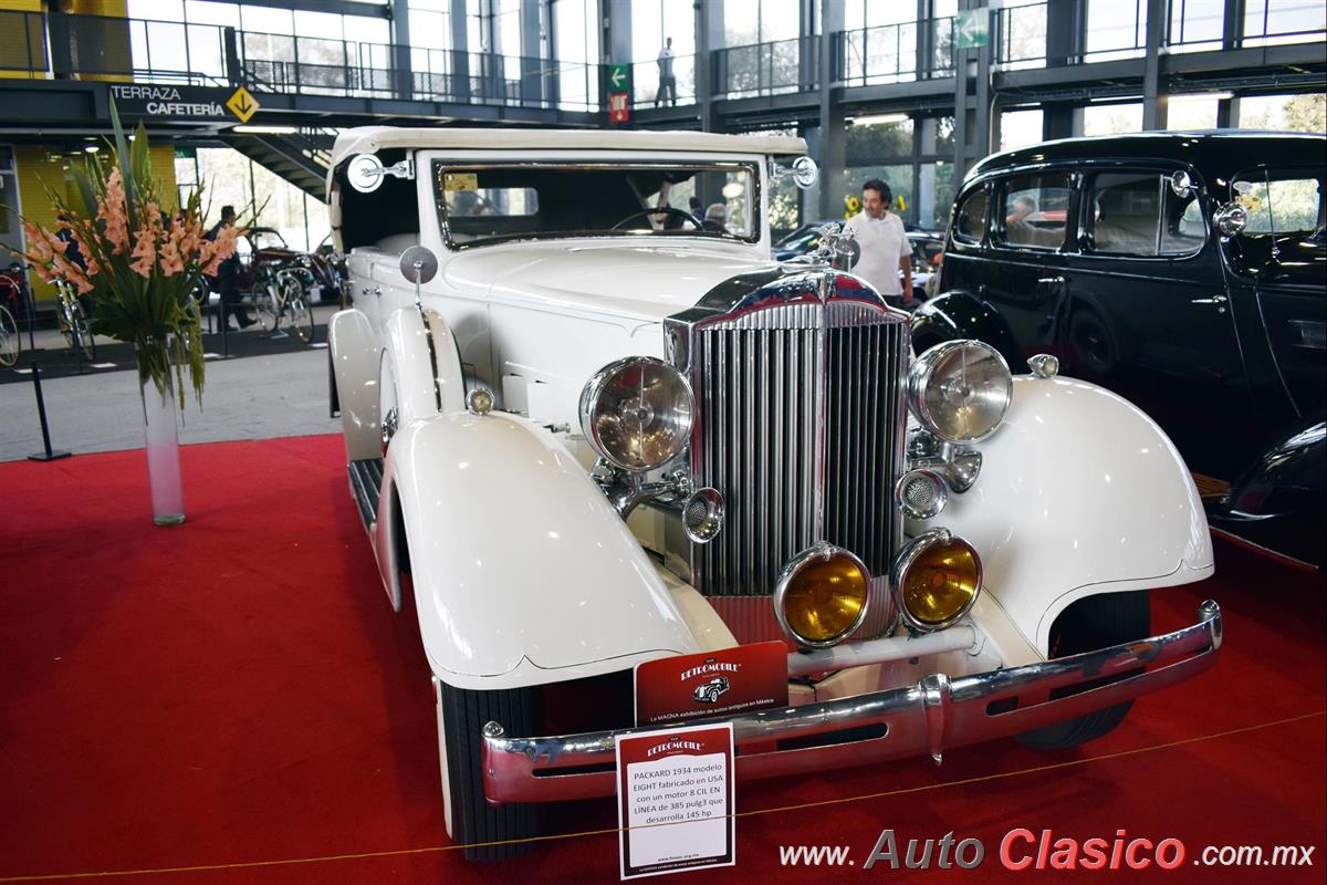 1934 Packard Eight 8 cilindros en Línea de 385 ci con 145hp