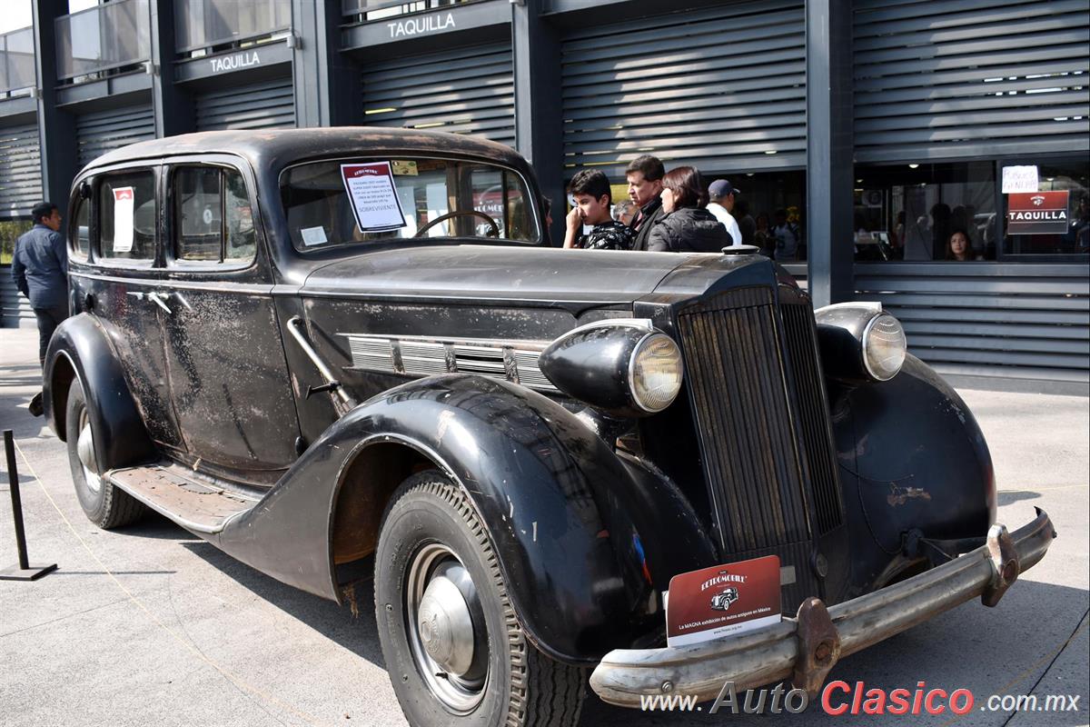 1937 Packard Super Eight, 8 cilindros en línea de 320ci con 135hp